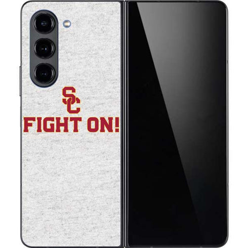 University of Southern California USC Fight On Grey Galaxy Z Fold5 5G Skin